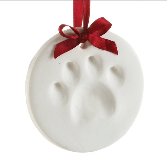 Pearhead Pet Pawprint Round Hanging Clay Ornament Kit Christmas Holiday Keepsake - Picture 5 of 10
